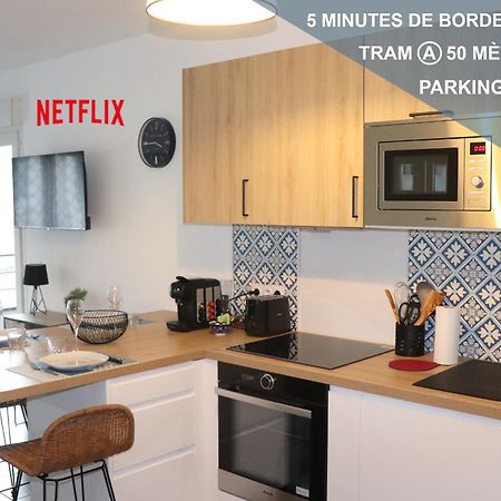 Appartamento Les Cedres -Tram A 50 Metres, Bordeaux A 5 Minutes, Parking Cenon Esterno foto